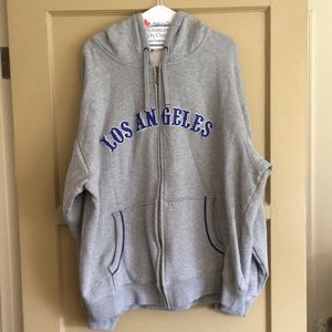 EUC Los Angeles Dodgers Grey/Blue Hoodie Size 2XL